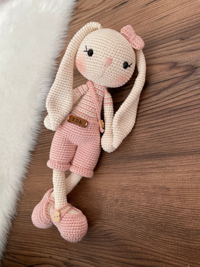 Crochet Amigurumi Overall Bunny Rabbit Toy