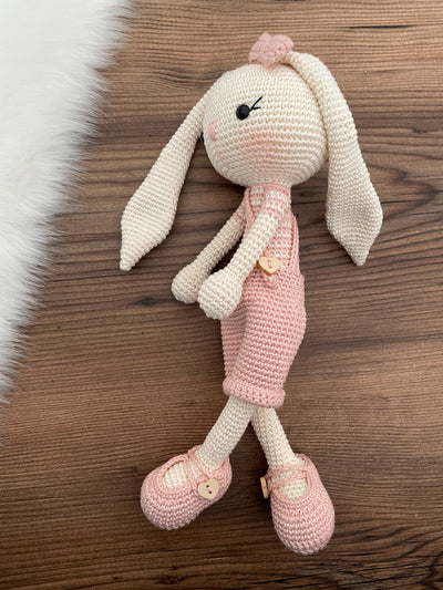 Crochet Amigurumi Overall Bunny Rabbit Toy