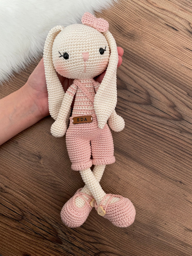 Crochet Amigurumi Overall Bunny Rabbit Toy