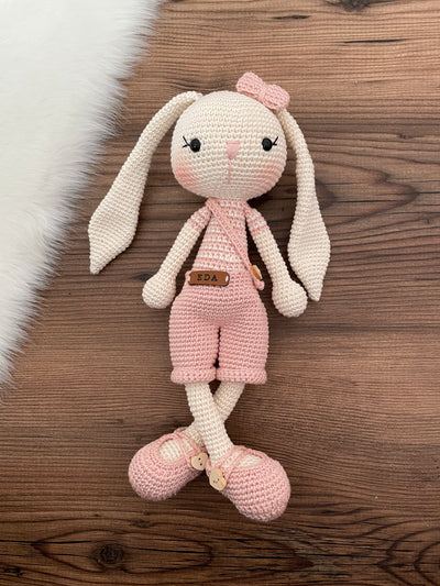 Crochet Amigurumi Overall Bunny Rabbit Toy