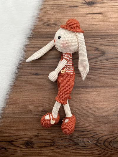 Crochet Amigurumi Overall Bunny Rabbit Toy