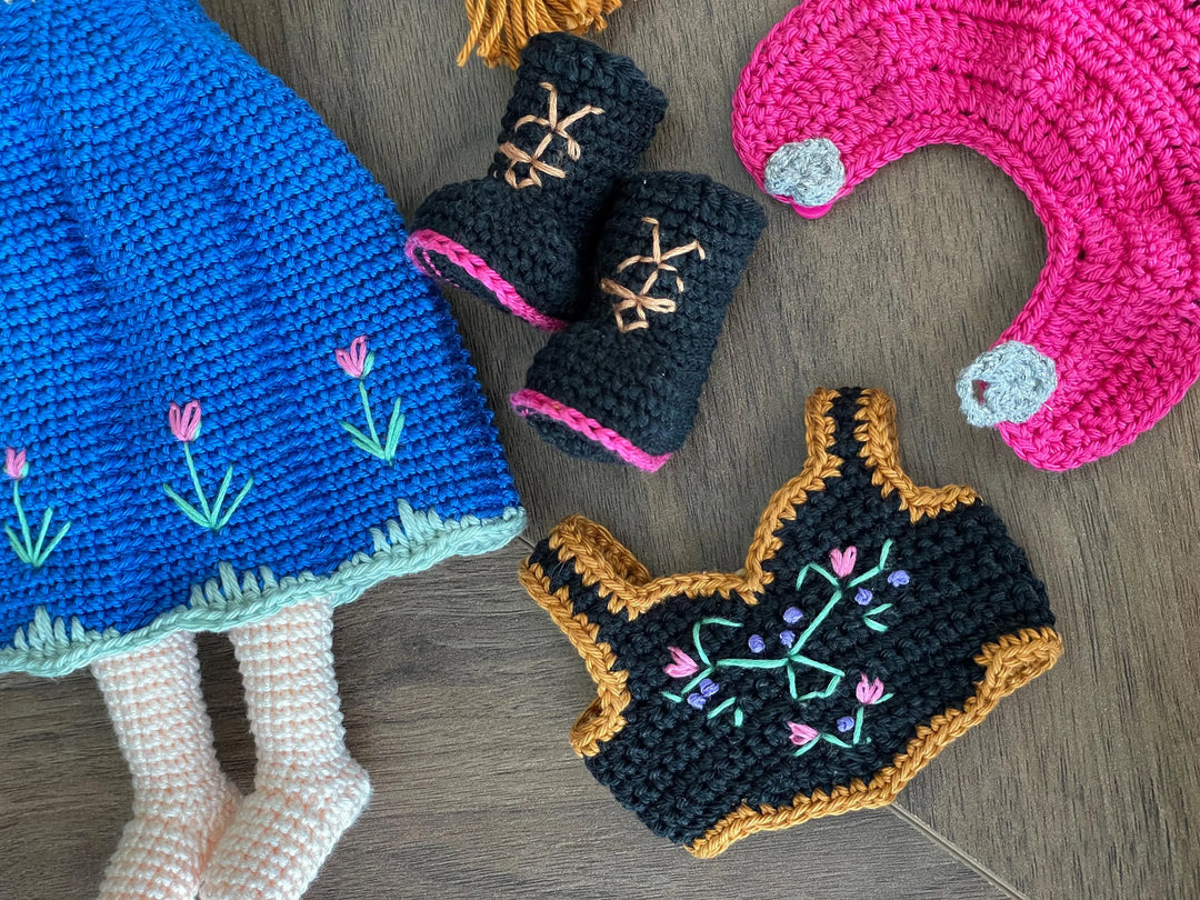 Crochet Elsa And Anna Dolls | Amigurumi Elsa And Anna Toys – Eslim Design, image size:1080x810